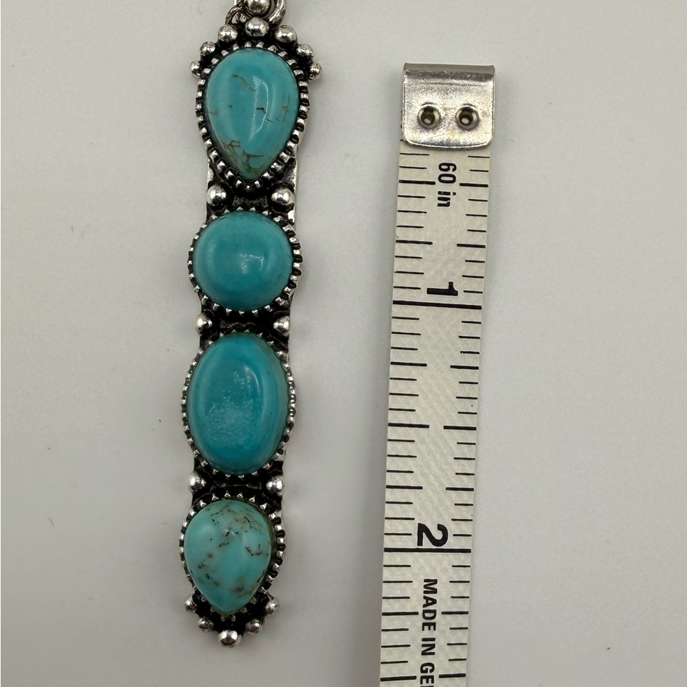 Turquoise Dangle Earrings - Picture 4 of 6